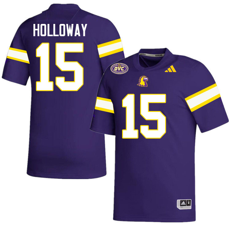 Tennessee Tech Golden Eagles #15 Tre Holloway College Football Jerseys,Uniforms-Purple